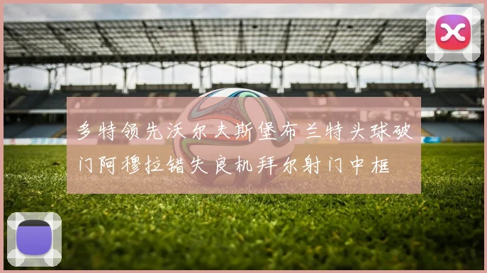 多特领先沃尔夫斯堡布兰特头球破门阿穆拉错失良机拜尔射门中框